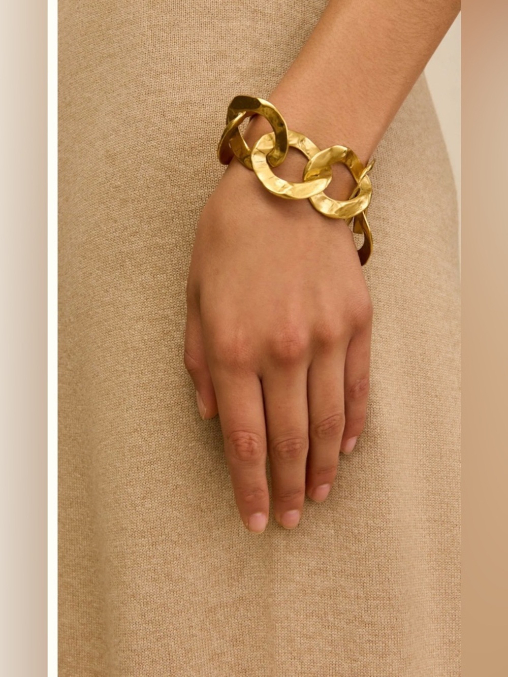 Cult Gaia Dulce gold tone bracelet